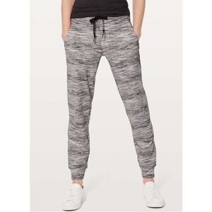 Lululemon Pants Womens Ready To Rulu Fleece Jogger Heather Gray Space Dye Camo 6